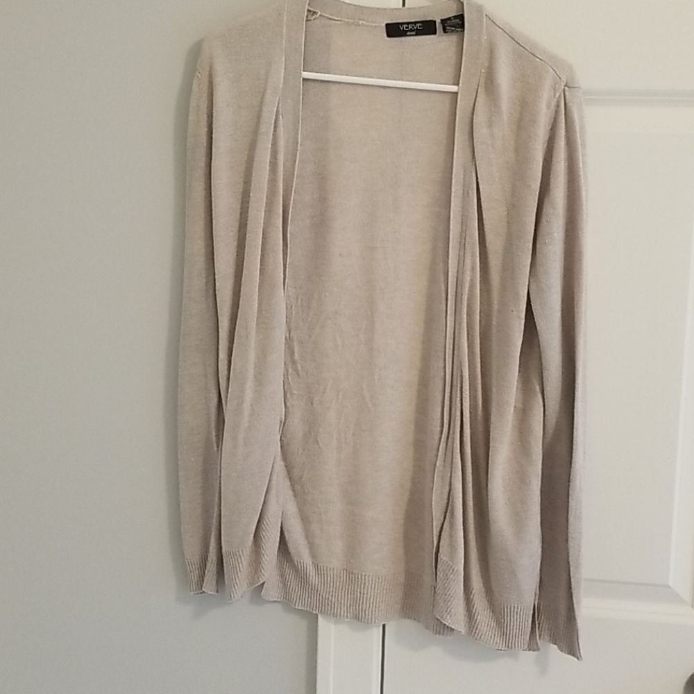 Tan cardigan